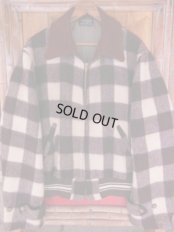 画像8: 1940'S HERCULES BUFFALO PLAID WOOL SPORTS JACKET/L