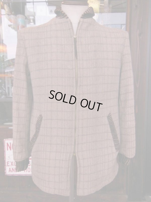 画像4: 1950'S UNKNOWN WOOL FARAOH CAR COAT/SZ/SMALL