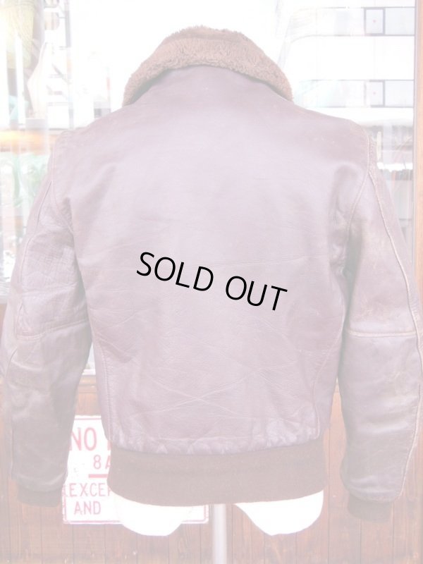 画像8: 1950'S J.C.PENNEY PENNEYS HORSEHIDE BOMBER JACKET SZ/38-40