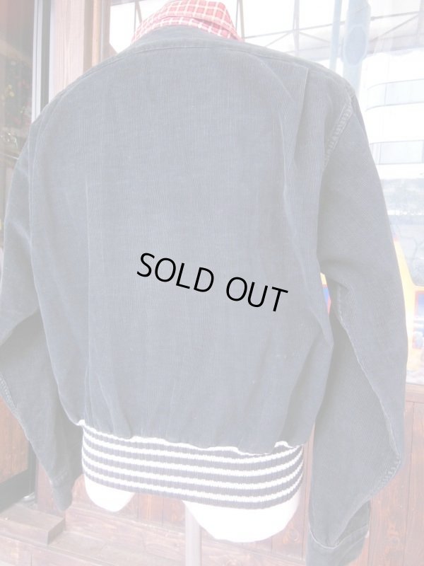 画像4: 1950'S BLACK CORDUROY SHIRT JACKET SZ/M