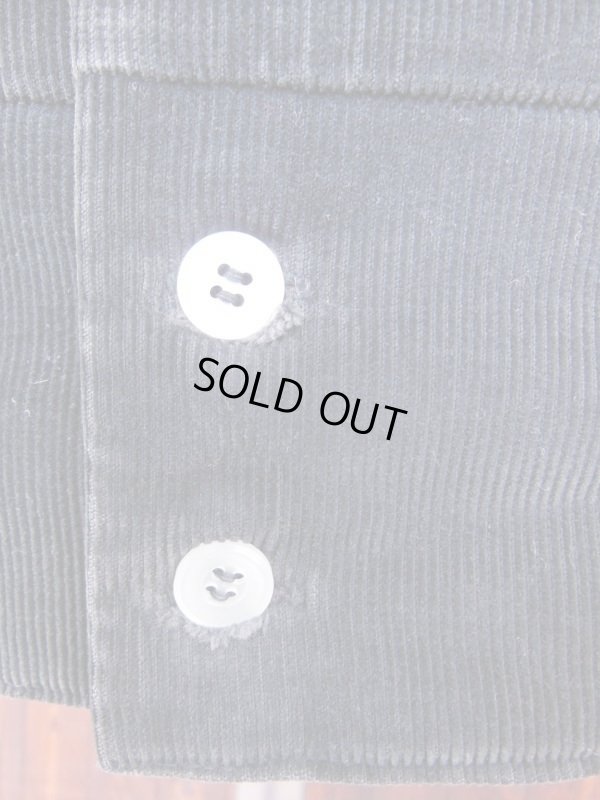 画像10: 1950'S BLACK CORDUROY SHIRT JACKET SZ/M