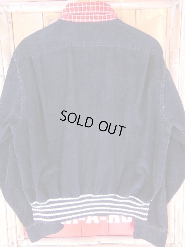 画像7: 1950'S BLACK CORDUROY SHIRT JACKET SZ/M