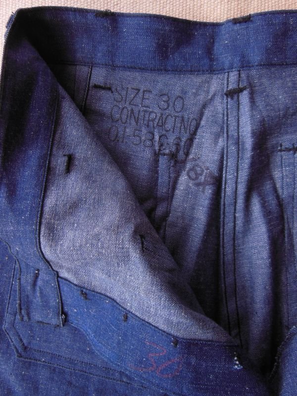 画像6: 1960'S DEADSTOCK U.S.NAVY DENIM PANTS SIZE/30X32.5