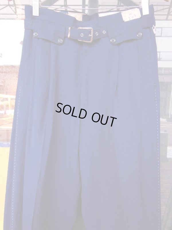 画像5: 1950'S DEADSTOCK BALMAR NAVY GABERDINE R'N'R SLACKS W30