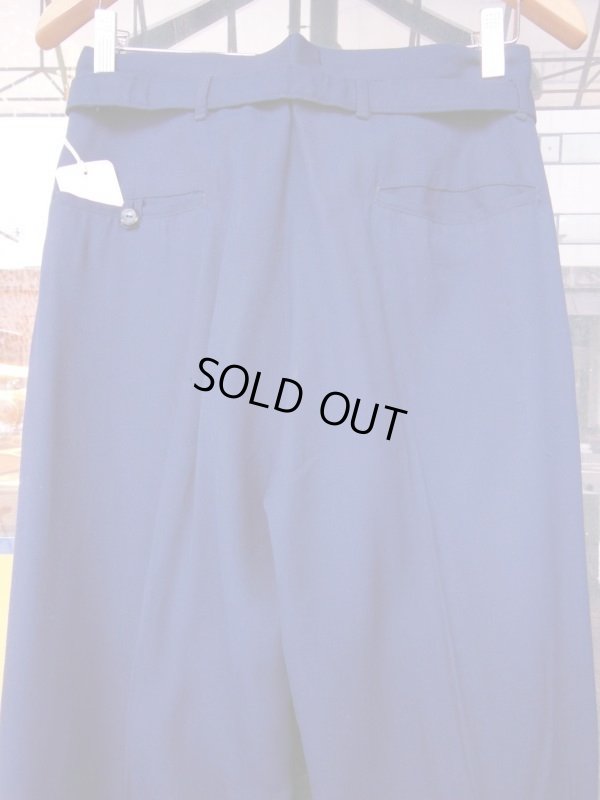 画像6: 1950'S DEADSTOCK BALMAR NAVY GABERDINE R'N'R SLACKS W30