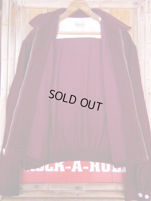 画像7: 1950'S ENSENADA BURGANDY CORDUROY SHIRT JACKET SIZE/XL