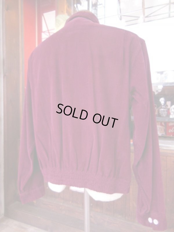 画像4: 1950'S ENSENADA BURGANDY CORDUROY SHIRT JACKET SIZE/XL