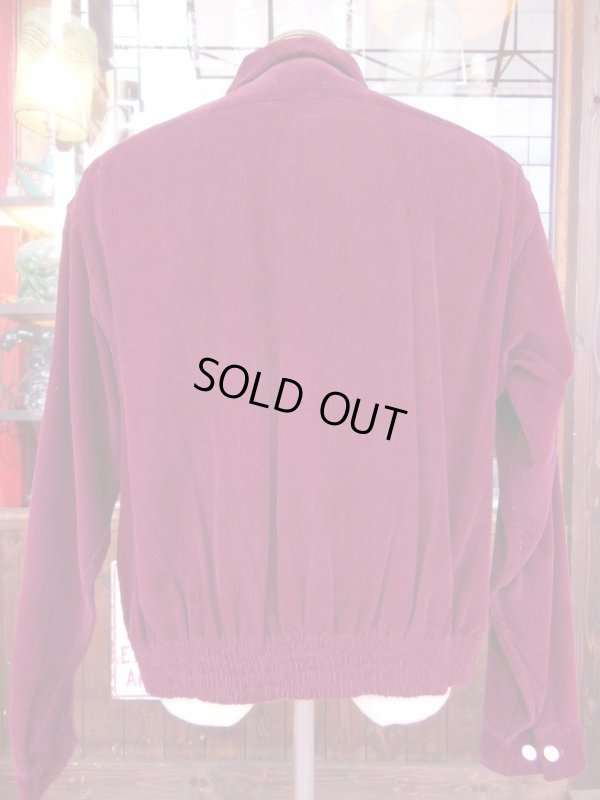 画像3: 1950'S ENSENADA BURGANDY CORDUROY SHIRT JACKET SIZE/XL