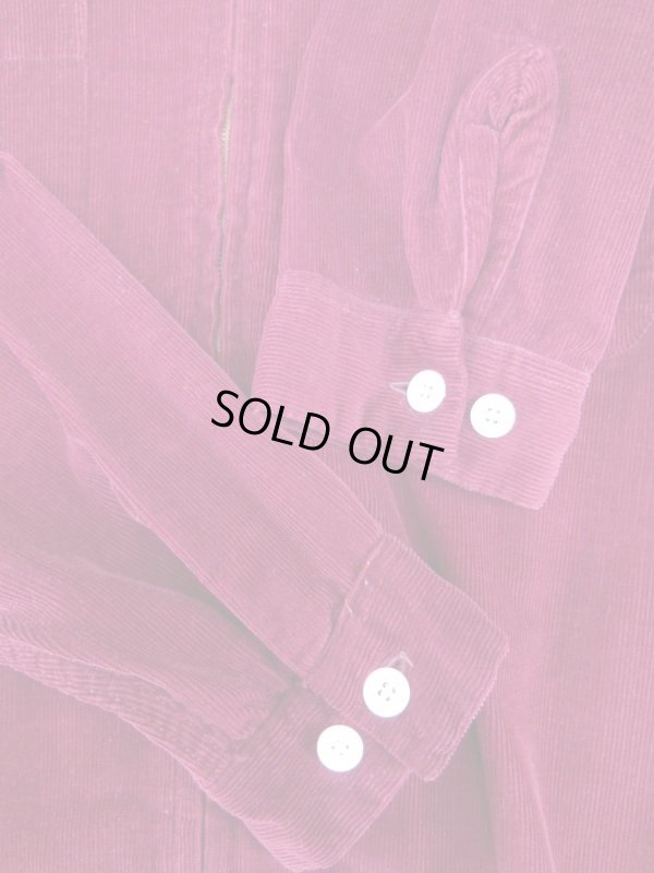 画像11: 1950'S ENSENADA BURGANDY CORDUROY SHIRT JACKET SIZE/XL