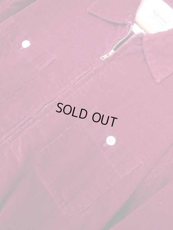 画像8: 1950'S ENSENADA BURGANDY CORDUROY SHIRT JACKET SIZE/XL
