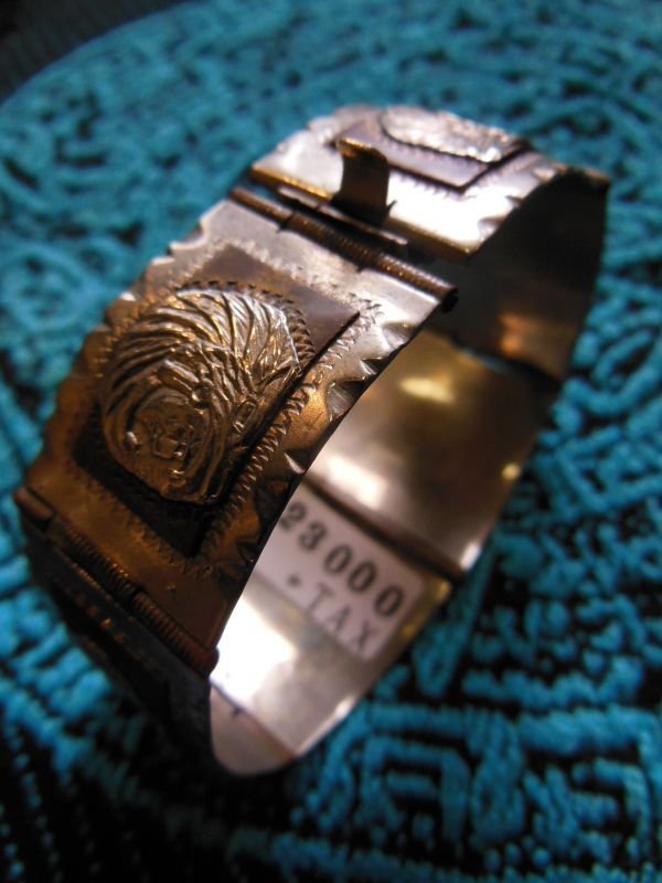 画像6: 1950'S MEXICAN AZTECA BRACELET/H/176mm