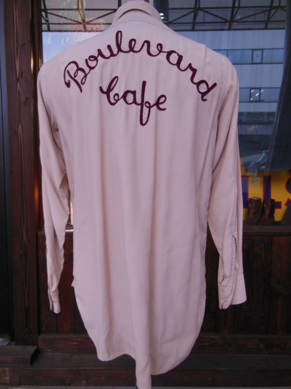 画像15: 1940'S  RIAL-EASE EMBROIDERED RAYON SHIRT SZ/14－1/2 SMALL