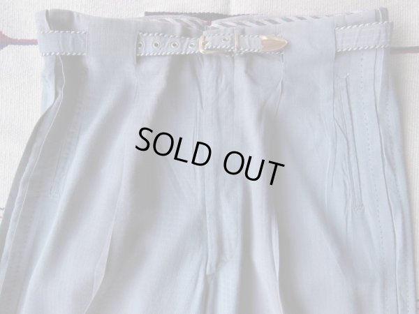 画像10: 1950'S UNKNOWN RAYON ACETATE CHECKER PATERN R'N'R SLACKS W33X31