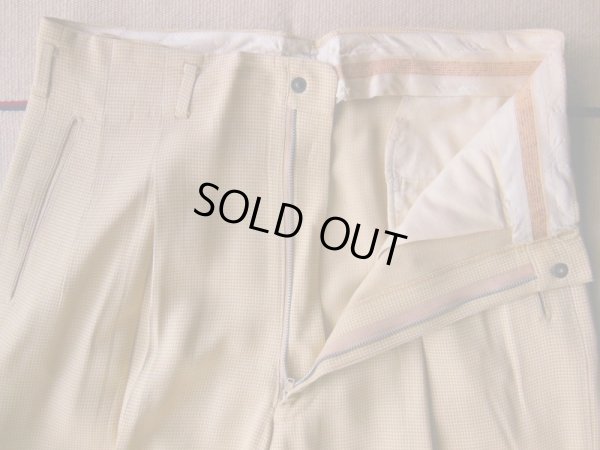 画像11: 1950'S GULF STREAM SLACKS YELLOW R'N'R SLACKS W33 X L33