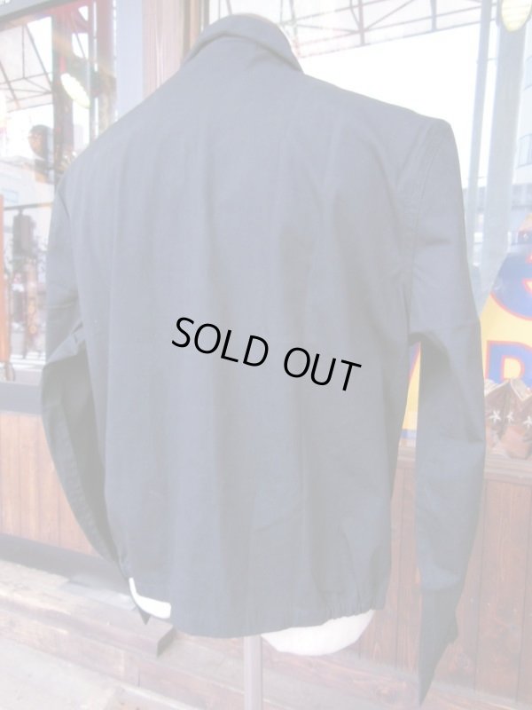 画像15: 1950'S DEADSTOCK SIR JAC BLACK COTTON DRIZZLER JACKET SZ/42