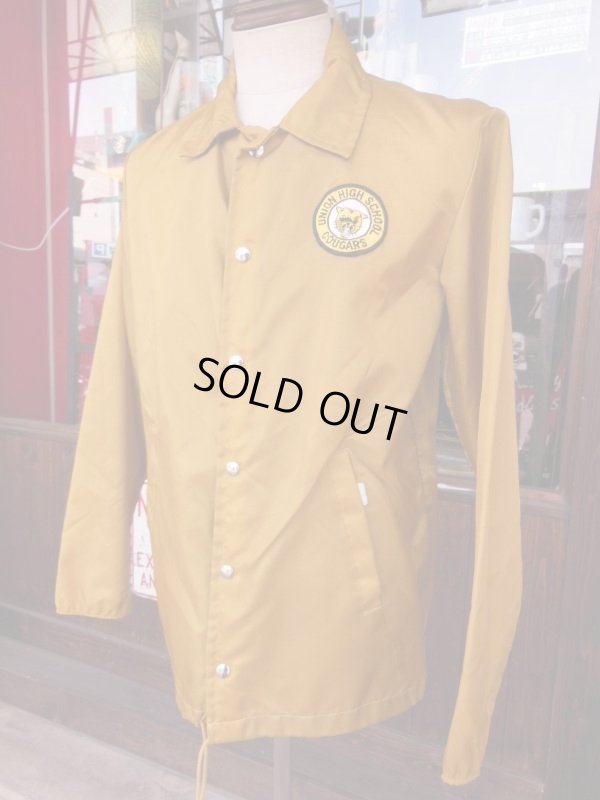 画像9: 1960S〜 TOWNCRAFT UNION H/S COUGARS NYLON COACH JACKET/SMALL