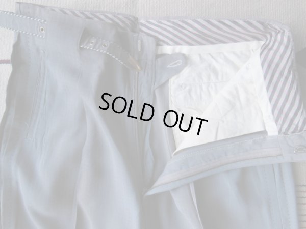 画像11: 1950'S UNKNOWN RAYON ACETATE CHECKER PATERN R'N'R SLACKS W33X31