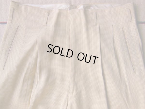 画像10: 1950'S GULF STREAM SLACKS YELLOW R'N'R SLACKS W33 X L33