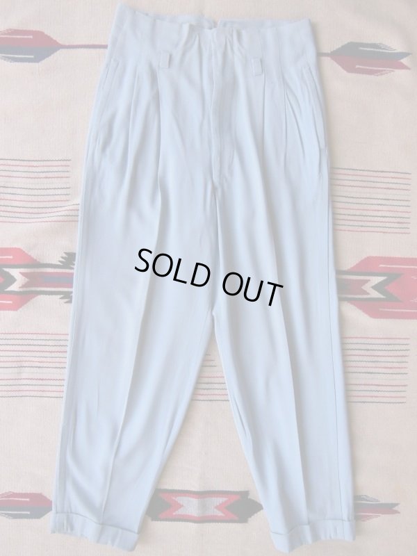 画像3: 1950'S SAXBLUE GABERDINE R'N'R SLACKS 31X29