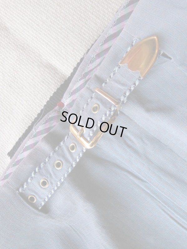 画像6: 1950'S UNKNOWN RAYON ACETATE CHECKER PATERN R'N'R SLACKS W33X31