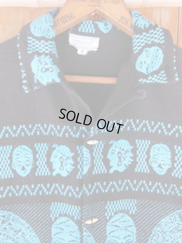 画像7: 1950'S HANDWOVEN MEXICAN EMBROIDERY FINEST INDIAN ART SHIRT SZ/M