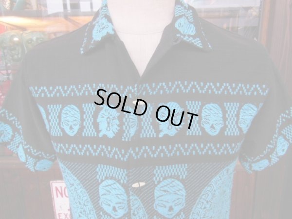 画像14: 1950'S HANDWOVEN MEXICAN EMBROIDERY FINEST INDIAN ART SHIRT SZ/M