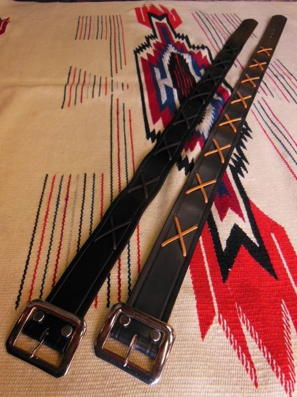 画像14: RAWHIDE THE WILD ONE JOHNNY 乱暴者マーロンブランド LACE BELT LOT-100/ 1-3/4"[44MM] 