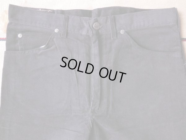 画像14: 1980'S DEADSTOCK LEE CORDUROY PANTS Lot203-2801/BLACK/33X30
