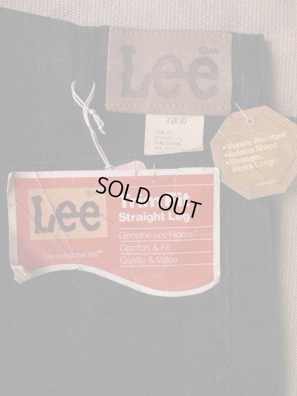 画像6: 1980'S DEADSTOCK LEE CORDUROY PANTS Lot203-2801/BLACK/33X30