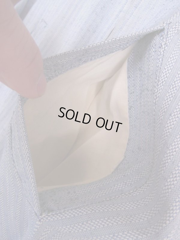 画像4: 1950'S REVERSIBLE DARK NAVY X FLECK STRIPE GABERDINE JKT SZ/36