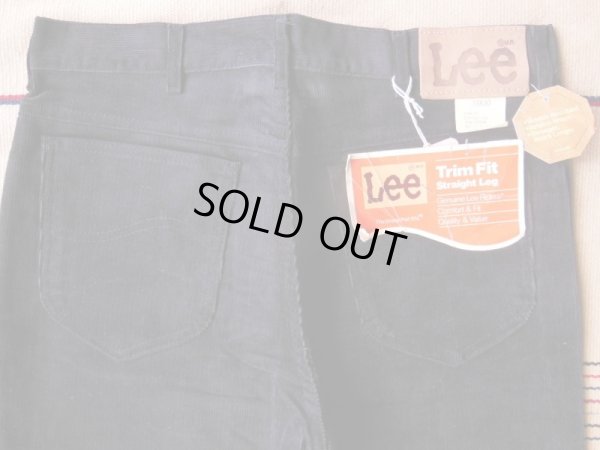 画像15: 1980'S DEADSTOCK LEE CORDUROY PANTS Lot203-2801/BLACK/33X30