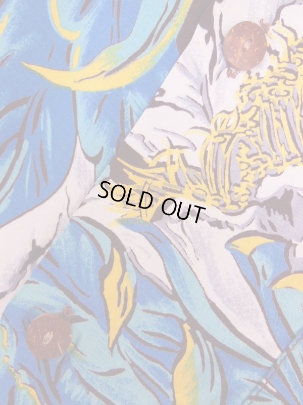 画像17: 1950'S TROPICANA DARK BROWN HAWAIIAN SHIRT L/S/SZ/MEDIUM