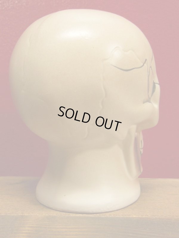 画像6: 1950'S〜 SKULL BANK ヴィンテージ陶器製スカル骸骨貯金箱5
