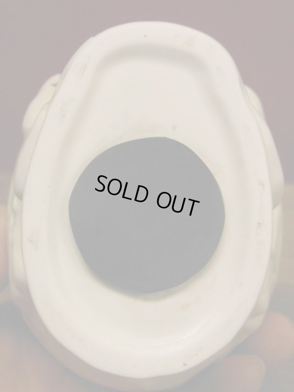 画像13: 1950'S〜 SKULL CERAMIC BANK ヴィンテージ陶器製スカル骸骨貯金箱6