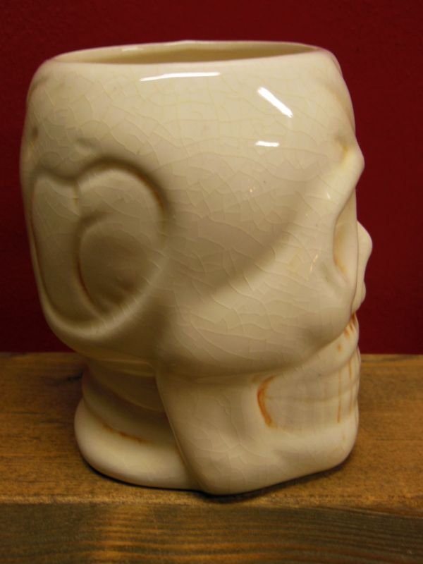 画像7: 1950'S〜 KAHIKI SKULL POTTERY TIKI MUG ヴィンテージ陶器製スカルマグ4