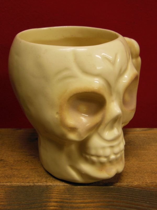 画像8: 1950'S〜 KAHIKI SKULL POTTERY TIKI MUG ヴィンテージ陶器製スカルマグ3