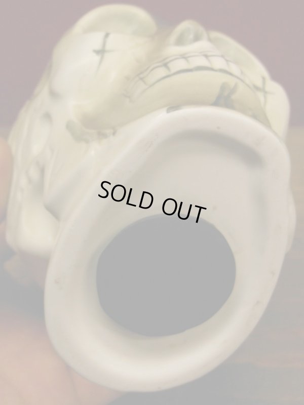 画像12: 1950'S〜 SKULL CERAMIC BANK ヴィンテージ陶器製スカル骸骨貯金箱6