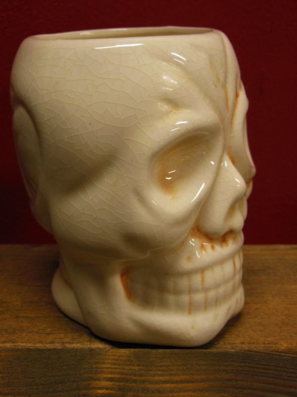 画像8: 1950'S〜 KAHIKI SKULL POTTERY TIKI MUG ヴィンテージ陶器製スカルマグ4