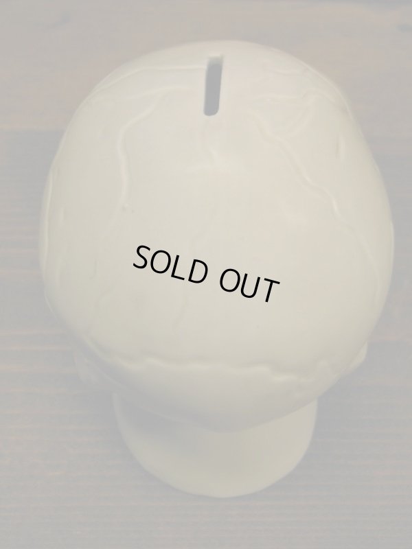 画像11: 1950'S〜 SKULL CERAMIC BANK ヴィンテージ陶器製スカル骸骨貯金箱6