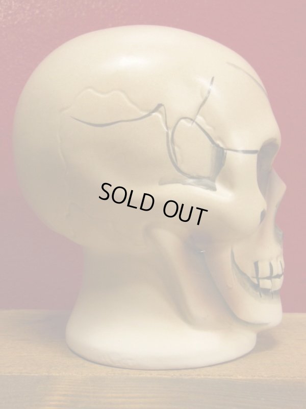 画像7: 1950'S〜 SKULL BANK ヴィンテージ陶器製スカル骸骨貯金箱5