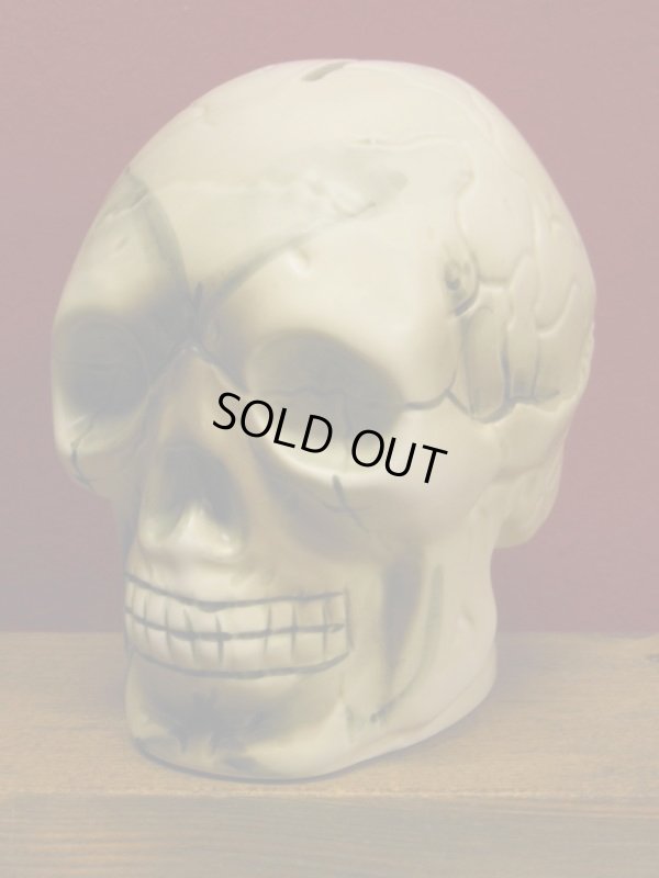 画像3: 1950'S〜 SKULL CERAMIC BANK ヴィンテージ陶器製スカル骸骨貯金箱6