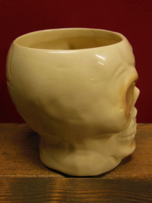 画像7: 1950'S〜 KAHIKI SKULL POTTERY TIKI MUG ヴィンテージ陶器製スカルマグ3