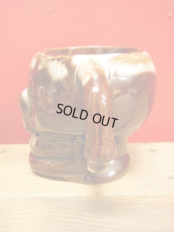 画像4: 1950'S〜 SKULL POTTERY TIKI MUG ヴィンテージ日本製陶器スカルマグ5