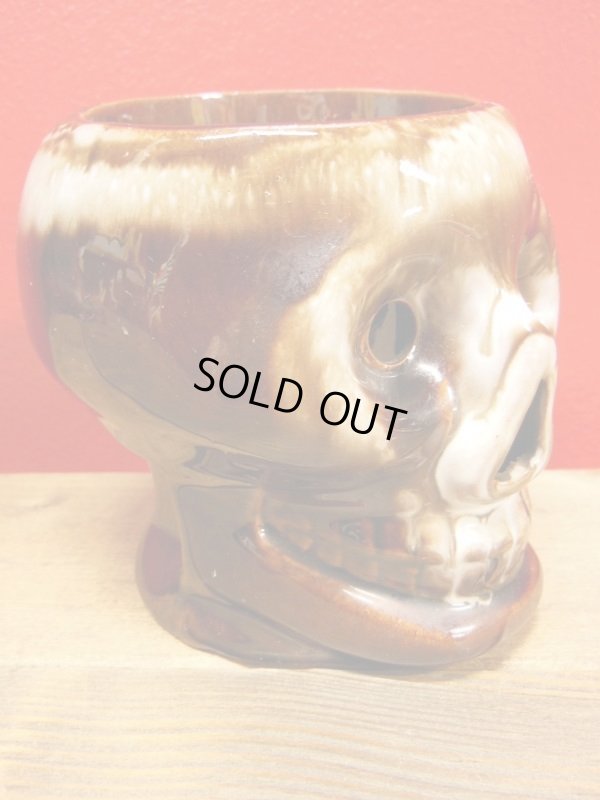 画像8: 1950'S〜 SKULL POTTERY TIKI MUG ヴィンテージ日本製陶器スカルマグ5