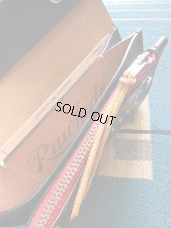 画像8: RAWHIDE STUDDED & JEWELED TRUCKERS WALLET LOT-501B/BLACK