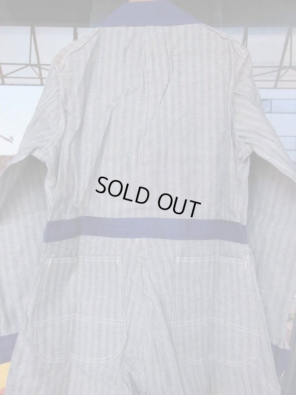 画像14: 1950'S NOS DETROIT BRAND OVERALL MFG TWO TONE HBT ALL IN ONE SIZE/40