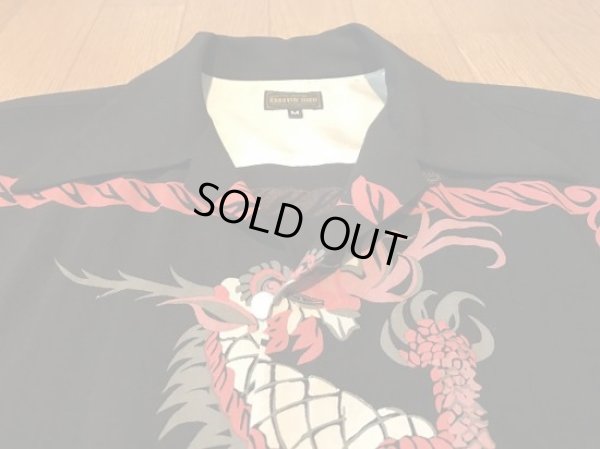 画像9: The Groovin High Vintage Style 50‘S Dragon panel Box Shirt Long Sleeves /ドラゴンパネル/黒/L