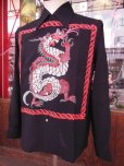 画像12: The Groovin High Vintage Style 50‘S Dragon panel Box Shirt Long Sleeves /ドラゴンパネル/黒/L