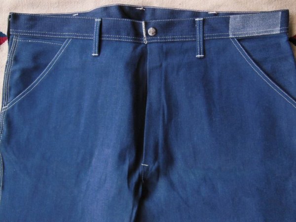 画像13: 1960'S DEADSTOCK SUPER STONE CUTTER 10OZ DENIM PAINTER PANTS　42X29