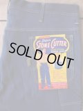 1960'S DEADSTOCK SUPER STONE CUTTER 10OZ DENIM PAINTER PANTS　42X29